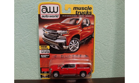 Chevrolet Silverado LTZ Z71  2019, масштабная модель, ERTL (Auto World), scale64