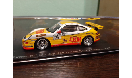 Porsche 911 (997) GT3 Cup #55 Porsche Super cup 2007, масштабная модель, Spark, scale43