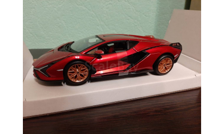 Lamborghini Sian FKP 37  2019, масштабная модель, BBurago, 1:24, 1/24