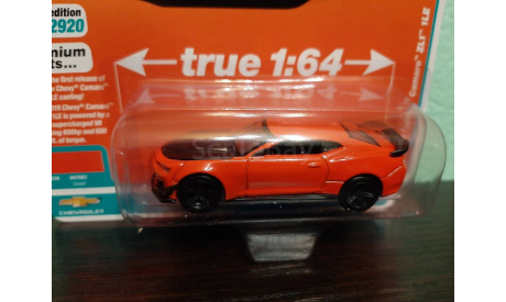 Chevrolet Camaro ZL1 1LE 2019, масштабная модель, ERTL (Auto World), 1:64, 1/64