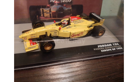 Jordan 196 #11 Rubens Barrichello 1996, масштабная модель, Altaya F1, 1:43, 1/43