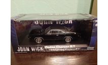 Dodge Charger R/T  John Wick  1968, масштабная модель, Greenlight Collectibles, scale43