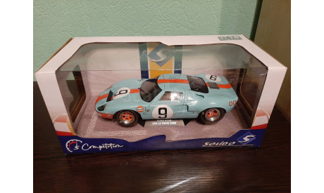Ford GT40 Gulf #9 победитель 24h LeMans 1968, масштабная модель, Solido, 1:18, 1/18