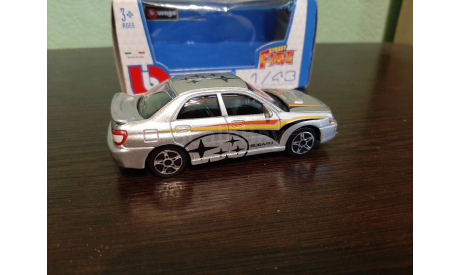 Subaru Impreza, масштабная модель, BBurago, scale43