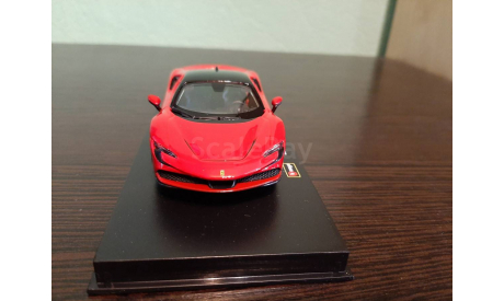 Ferrari SF90 Stradale 2019, масштабная модель, Burago Signature, scale43
