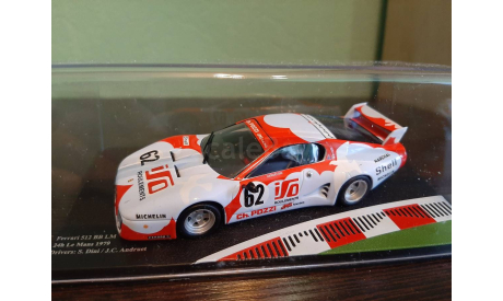 Ferrari 512 BB LM #62 24h LeMans 1979, масштабная модель, Altaya Rally, scale43