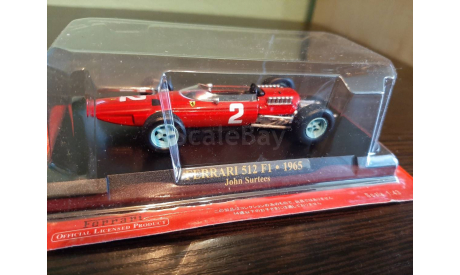 Ferrari 512 F1 #2 1965 John Surtees, масштабная модель, Altaya, scale43