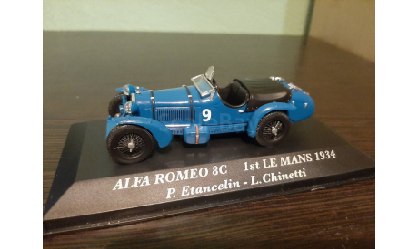 Alfa Romeo 8C Le Mans 1934, масштабная модель, Altaya Rally, scale43