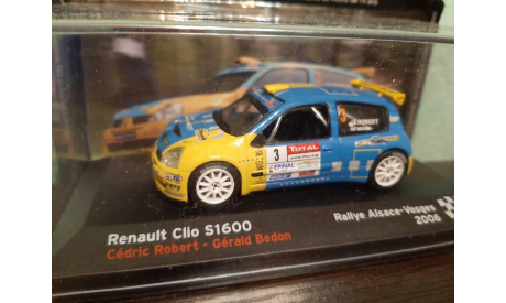 Renault Clio S1600 2006, масштабная модель, Altaya Rally, 1:43, 1/43