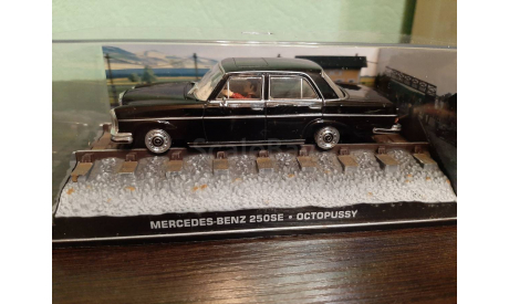 Mercedes-Benz 250SE  ’ Octopussy’’, масштабная модель, The James Bond Car Collection (Автомобили Джеймса Бонда), scale43