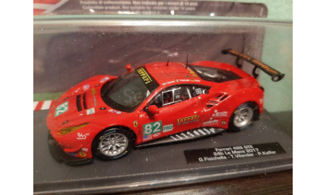 Ferrari 488 GTE #82 24h LeMans 2017, масштабная модель, Altaya Rally, scale43