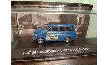 Fiat 500 ELR Giardiniera ’Ferrania’ 1964, масштабная модель, Altaya, 1:43, 1/43