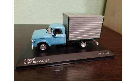 Dodge D-400 Box Van 1971, масштабная модель, WhiteBox, 1:43, 1/43