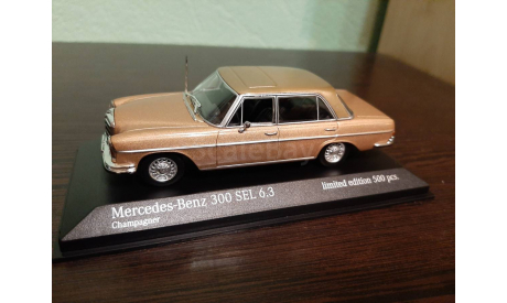 Mercedes-Benz 300 SEL 6.3 (W109) 1968, масштабная модель, Minichamps, 1:43, 1/43