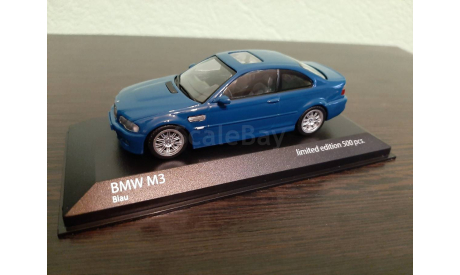 BMW M3 E46 Coupe 2001, масштабная модель, Minichamps, scale43