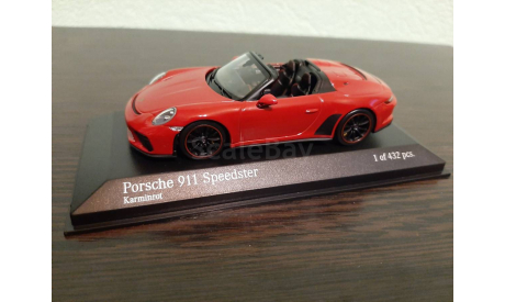 Porsche 911 (991) Speedster 2019, масштабная модель, Minichamps, scale43