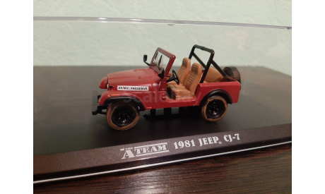 Jeep CJ-7 1981  ’A-Team’, масштабная модель, Greenlight Collectibles, scale43, Willys