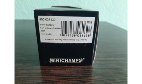 Mercedes-Benz SLR McLaren Roadster 2007, масштабная модель, Minichamps, scale43
