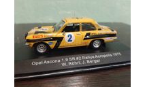 Opel Ascona 1.9 SR #2 Rally Acropolis 1975, масштабная модель, CMR-IXO, scale43