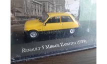 Renault R5 MIRAGE ZAPATITO 1979, масштабная модель, Altaya Mexico, scale43