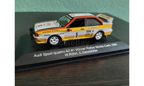 Audi Sport quattro A2 #1 победитель Rallye Monte Carlo 1984, масштабная модель, CMR-IXO, scale43