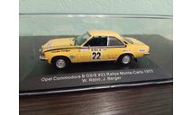 Opel Commodore B GS/E #22 Rallye Monte Carlo 1973, масштабная модель, CMR-IXO, scale43