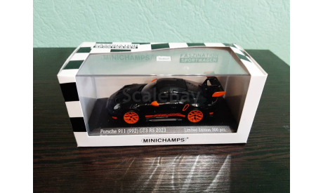 Porsche 911 (992) GT3 RS Weissach Package 2023, масштабная модель, Minichamps, scale43