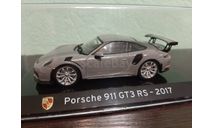 Porsche 911 (991/2) GT3 RS 2017, масштабная модель, Altaya Supercars, scale43