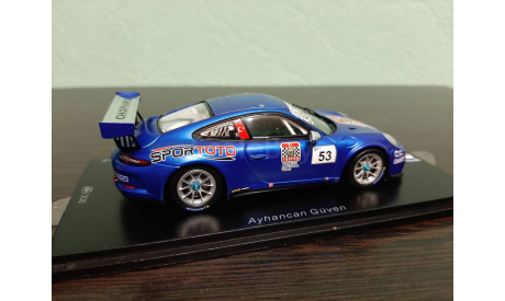 Porsche 911 GT3 Cup #53 чемпион Porsche Carrera Cup 2018, масштабная модель, Spark, scale43
