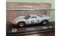 Ford GT40 Gulf #9 победитель 24h LeMans 1968, масштабная модель, Altaya Rally, 1:43, 1/43