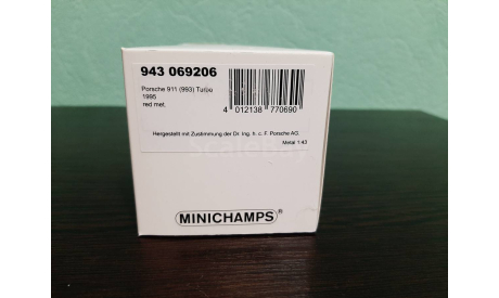 Porsche 911 (993) Turbo 1995, масштабная модель, Minichamps, scale43