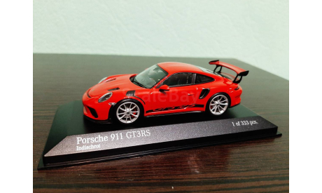 Porsche 911 (991 II) GT3 RS 2018, масштабная модель, Minichamps, scale43