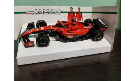 Ferrari SF23 Leclerc 2023, масштабная модель, BBurago, scale43