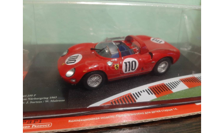 Ferrari 250 P #110 1000km Nürburgring 1963, масштабная модель, Altaya Rally, scale43