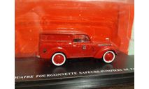 Juvaquatre Fourgonnette Sapeurs-Pompiers De Paris, масштабная модель, Hachette, scale43