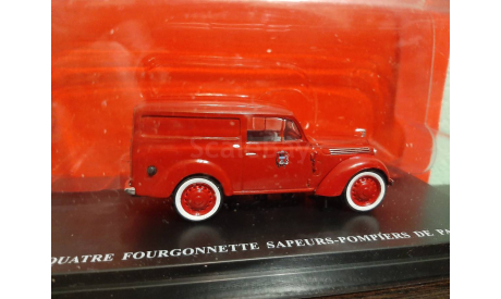 Juvaquatre Fourgonnette Sapeurs-Pompiers De Paris, масштабная модель, Hachette, scale43