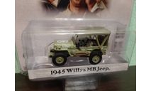 Willys MB Jeep 1945, масштабная модель, Greenlight Collectibles, scale64