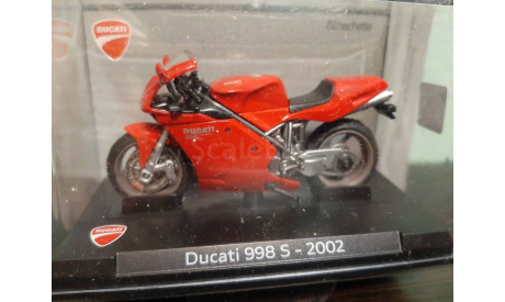 Ducati 998S  2002, масштабная модель мотоцикла, Atlas, scale24