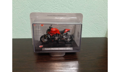 Ducati Monster 1200 S 2014, масштабная модель мотоцикла, Atlas, scale24