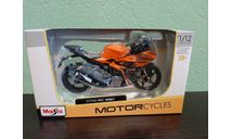 KTM RC 390, масштабная модель мотоцикла, Maisto, scale12