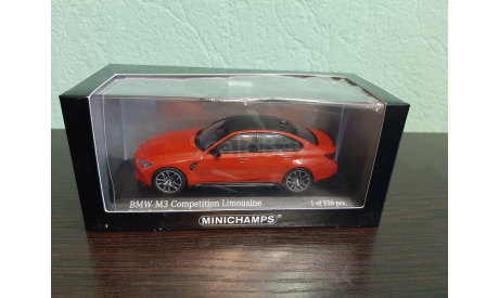 BMW M3 Competition (G80)  2020, масштабная модель, Minichamps, scale43