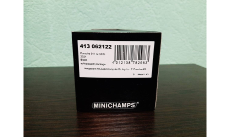 Porsche 911 (992) GT3 RS Weissach 2024, масштабная модель, Minichamps, 1:43, 1/43