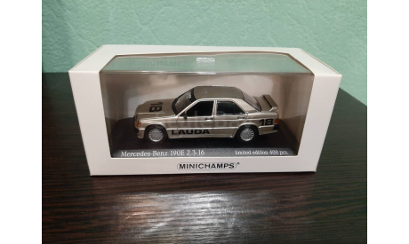 Mercedes-Benz 190E 2.3-16 (W201) 1984 Nürburgring  Lauda, масштабная модель, Minichamps, scale43
