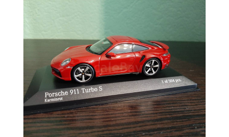 Porsche 911 (992) Turbo S 2020, масштабная модель, Minichamps, scale43