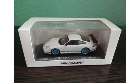Porsche 911 (996) GT3 RS  2002, масштабная модель, Minichamps, scale43