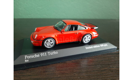 Porsche 911 (964) Turbo 1990, масштабная модель, Minichamps, scale43