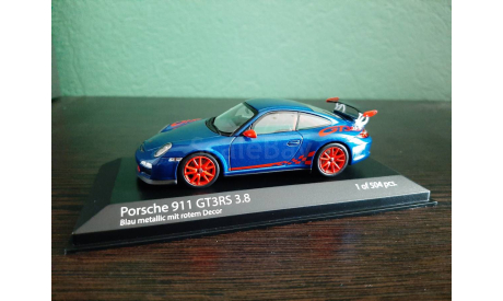 Porsche 911 (997 II) GT3 RS 3.8  2009, масштабная модель, Minichamps, scale43
