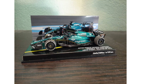 Aston Martin AMR23 #18 Бахрейн GP 2023 Lance Stroll, масштабная модель, Minichamps, scale43