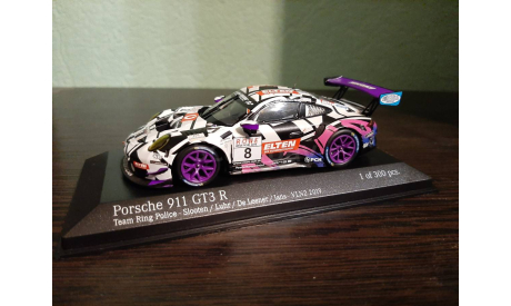 Porsche 911 GT3 R #8 VLN2 Nürburgring 2019 Iron Force, масштабная модель, Minichamps, scale43