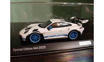 Porsche 911 (992) GT3 RS IAA 2023, масштабная модель, Spark, scale43